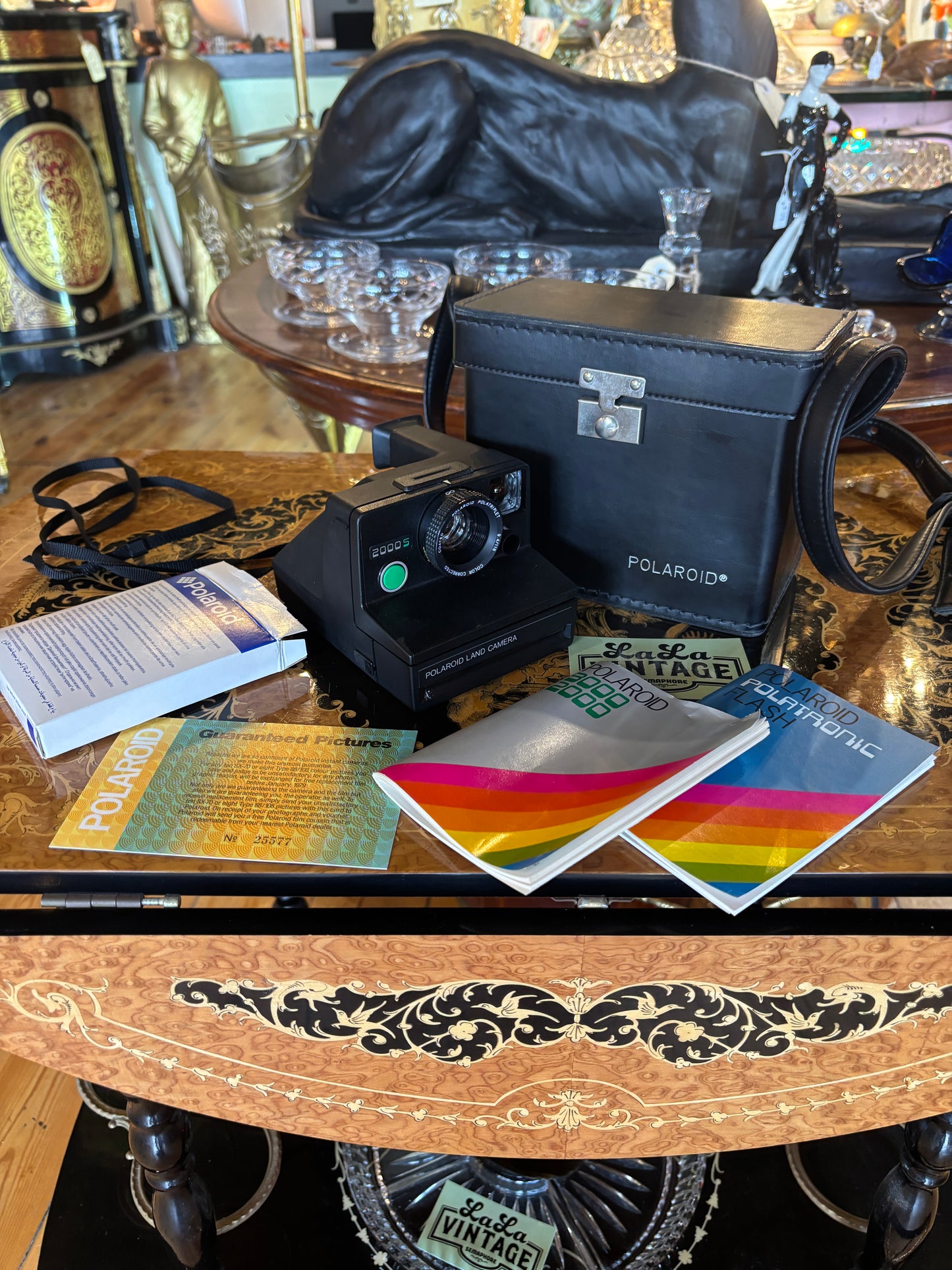 Vintage Polaroid 2000 Instant Camera Set – Complete in Case with Manuals