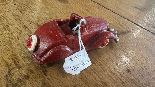 Cast Iron Red Convertible