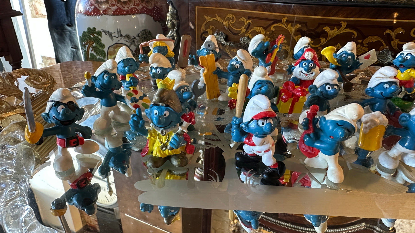 Vintage Smurfs produced by Schleich - classic figurines (1970-80s)