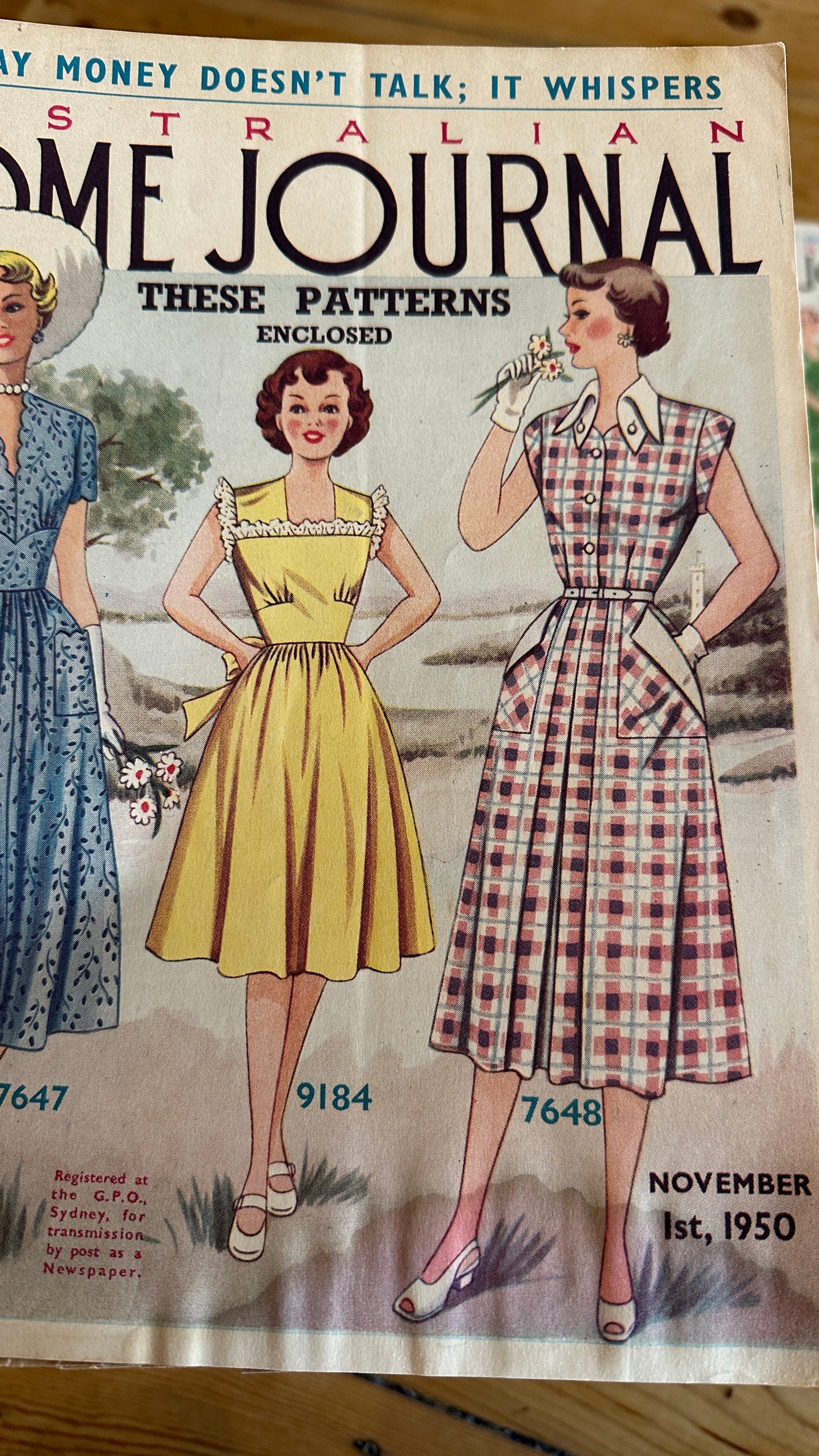 Vintage Australian Home
Journal magazines featuring knitwear and fashion patterns, $15 each
