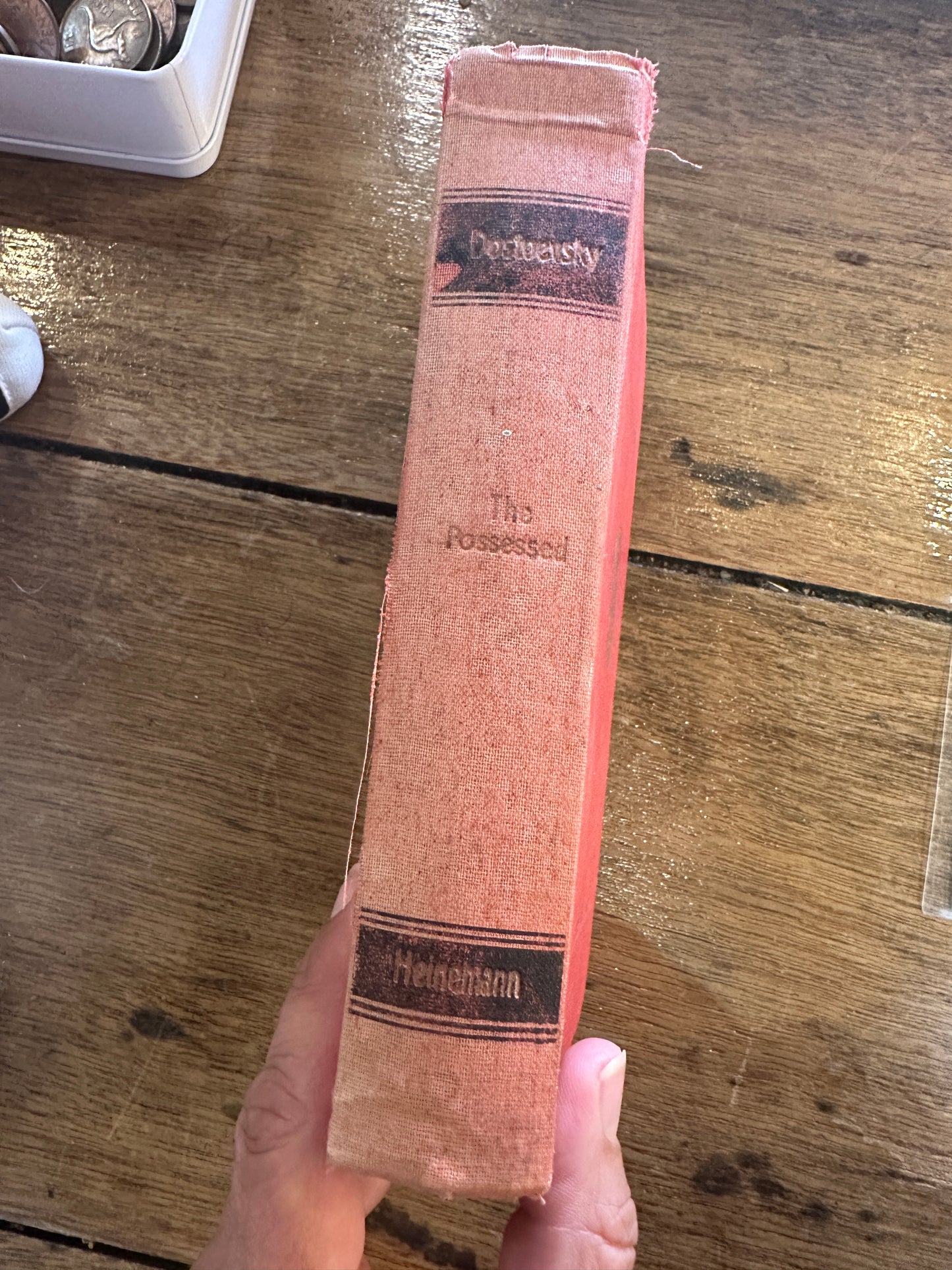 Hardcover edition “The Possessed” by Russian author Dostoevsky, and translated by Constance Garnet, 1946