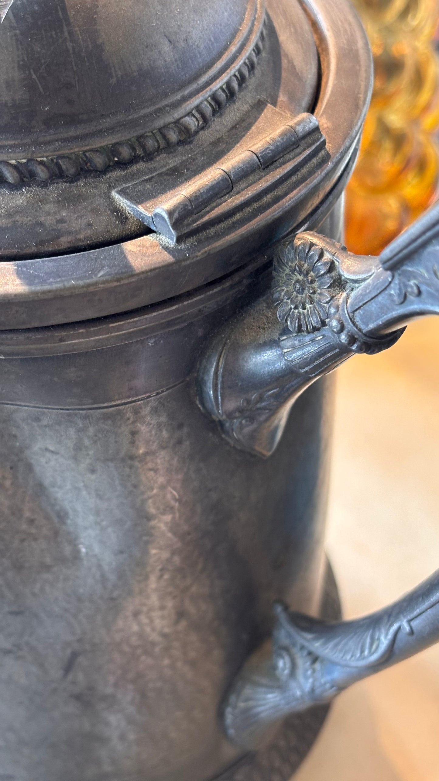 Victorian Reed & Barton Pewter Hot Water Urn – 32cm