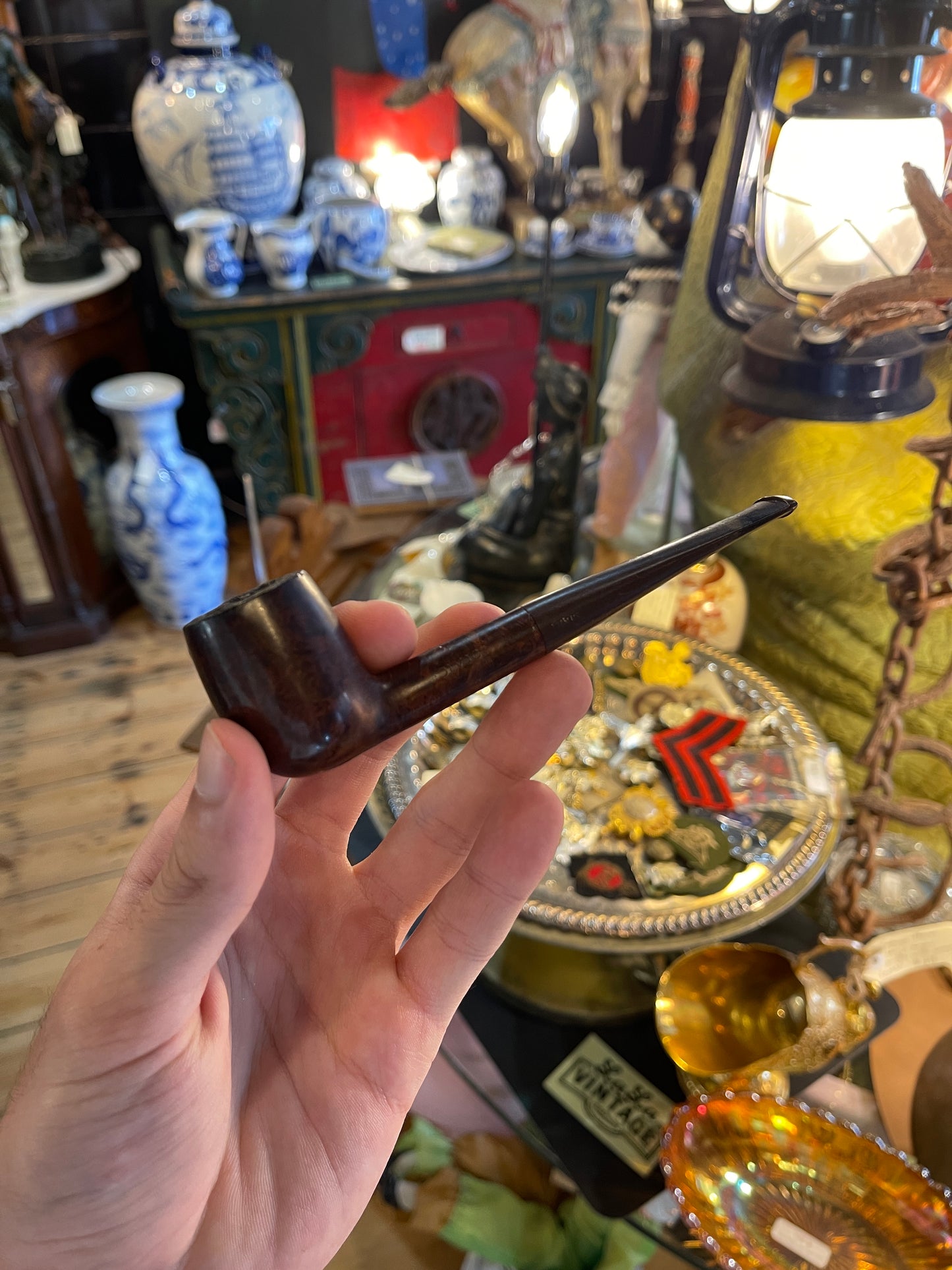 Civic 082 London-Made Wooden Smoking Pipe - Vintage Briar Classic