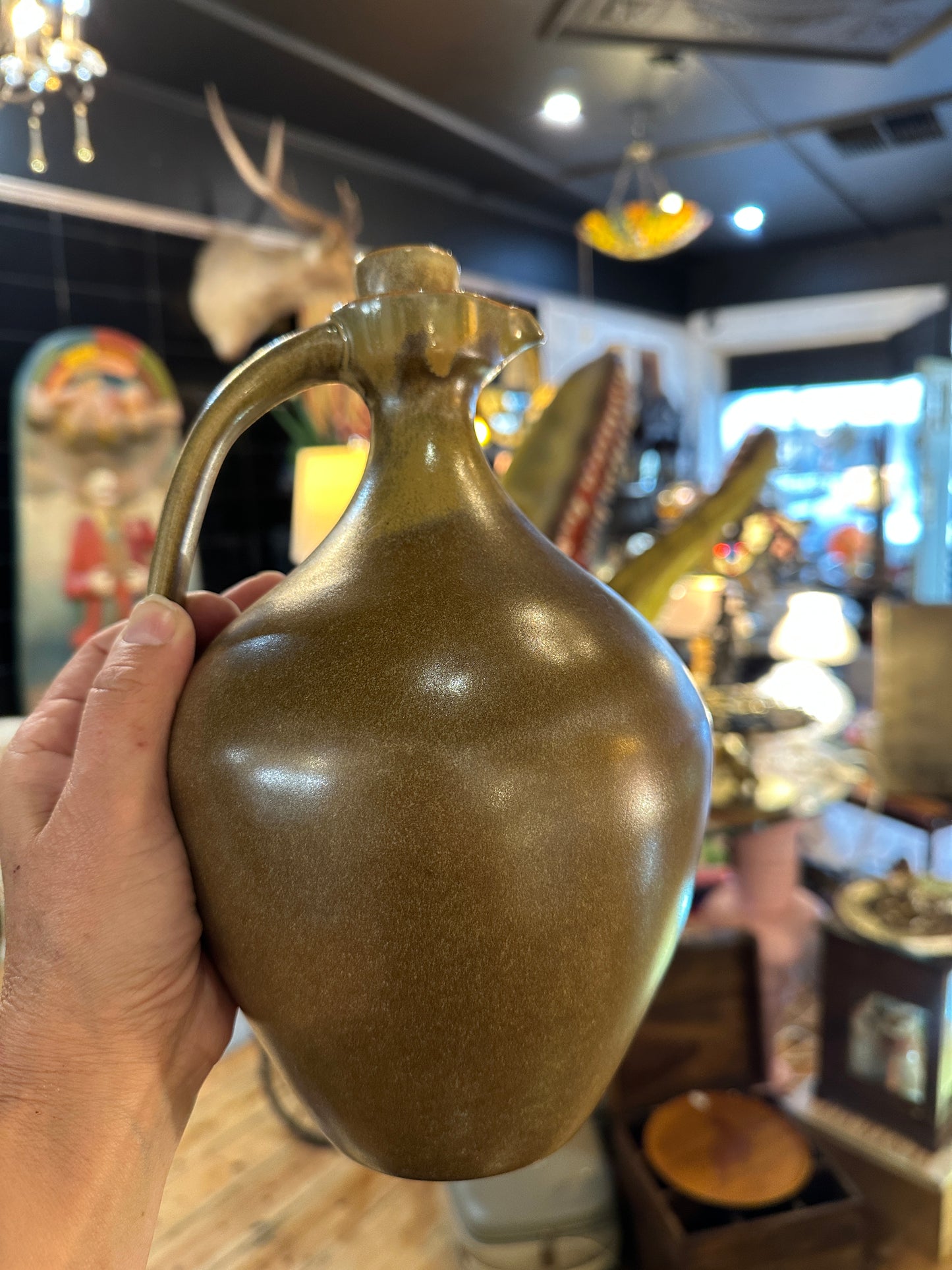 Vintage stoneware jug from Temuka Pottery, NZ