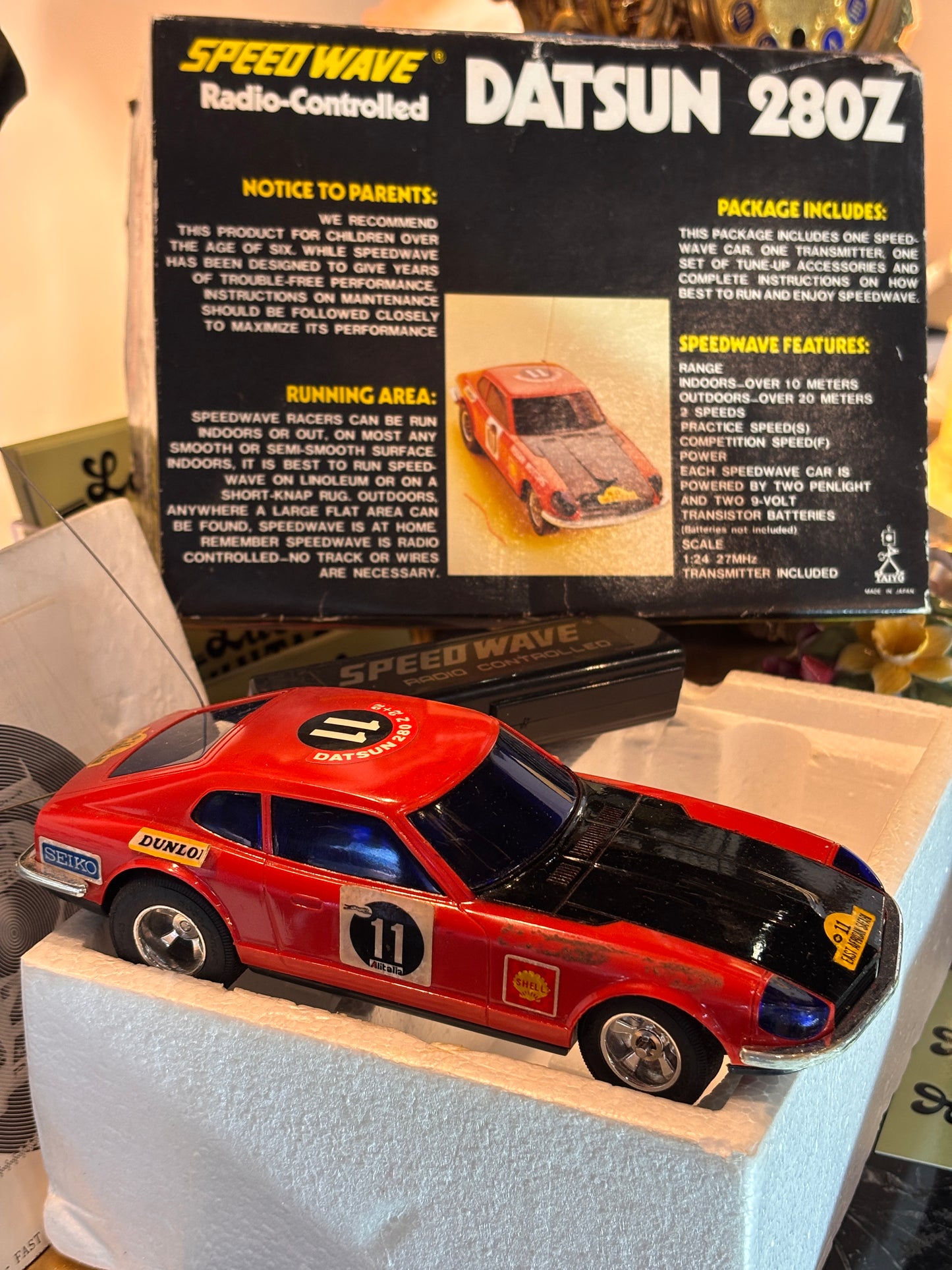 Vintage Taiyo Speed Wave Datsun 280Z RC Car – Made in Japan – Boxed 1970s Radio Controlled Nissan 280Z – Untested