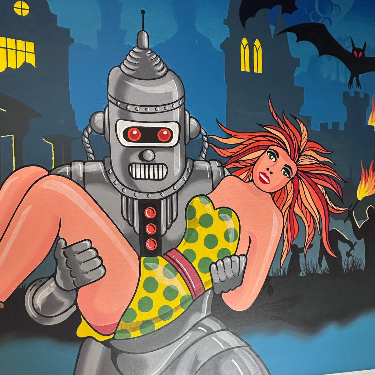 Original painting “Frankensteins Automaton” by Graham Shaw, 2018