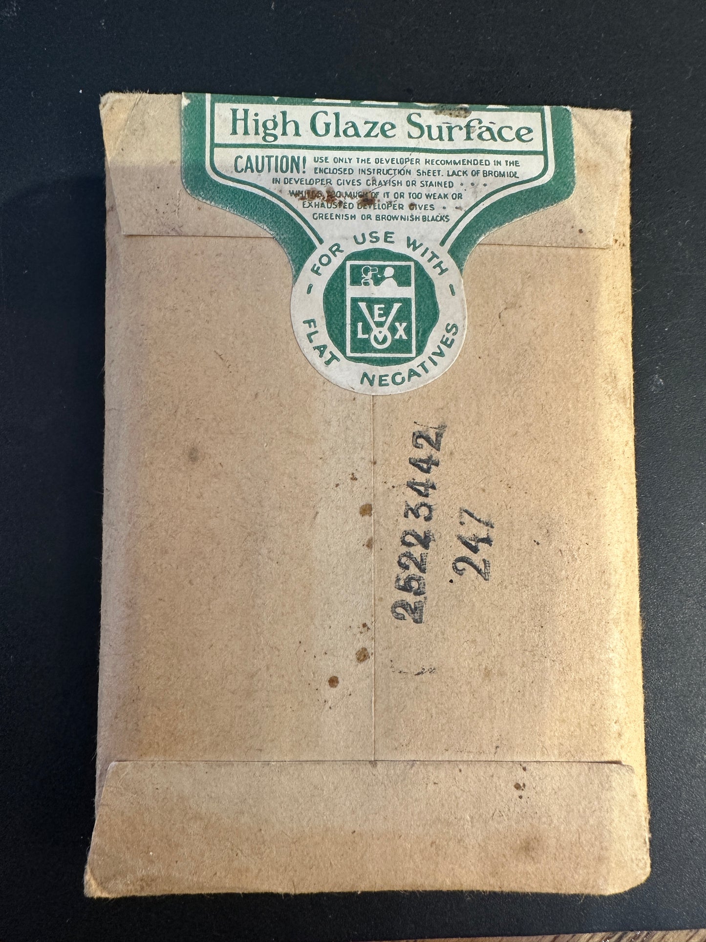 Velox paper by Kodak Ltd (unopened), London