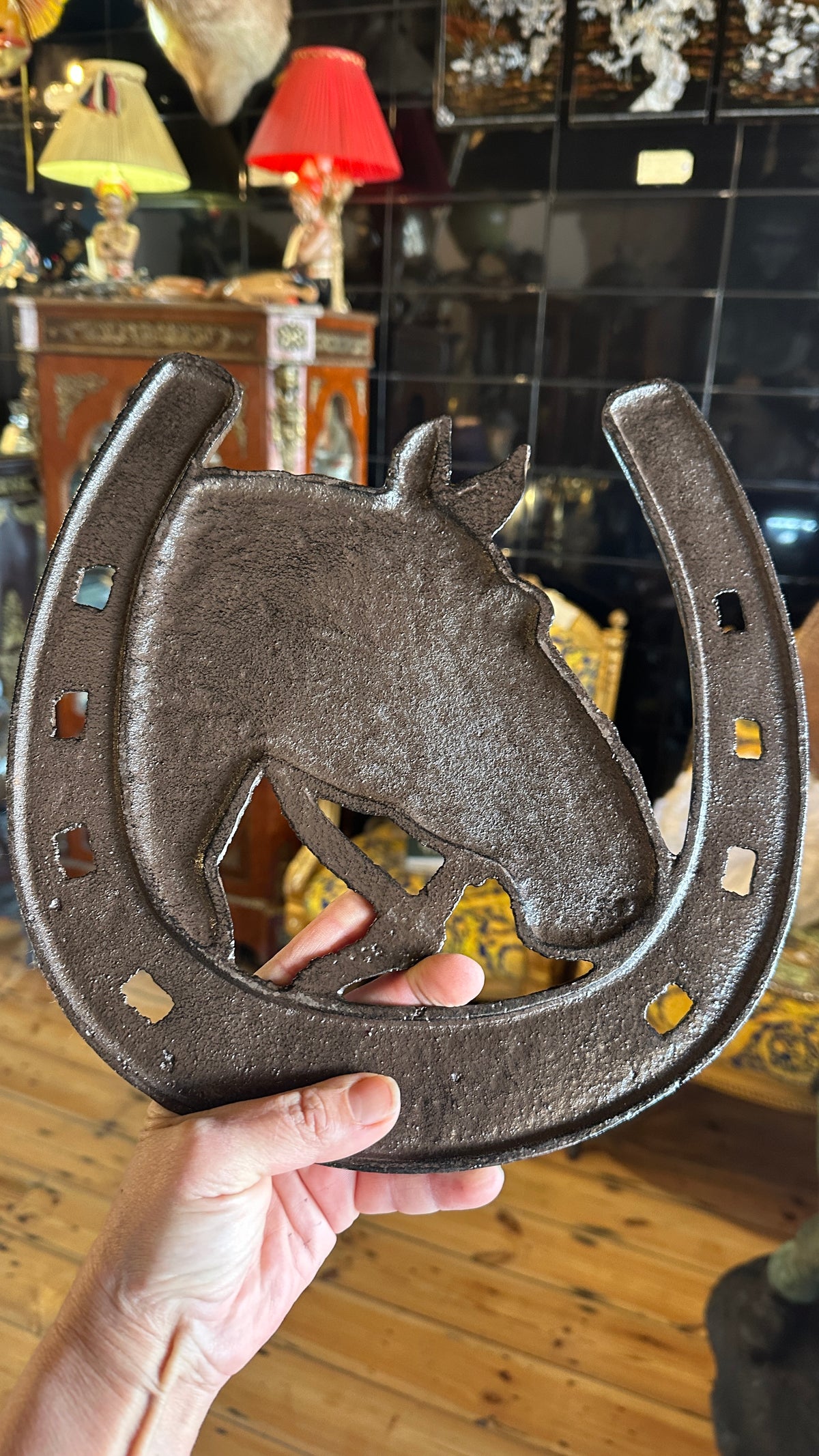 Large Horse Shoe Sign, Cast Iron