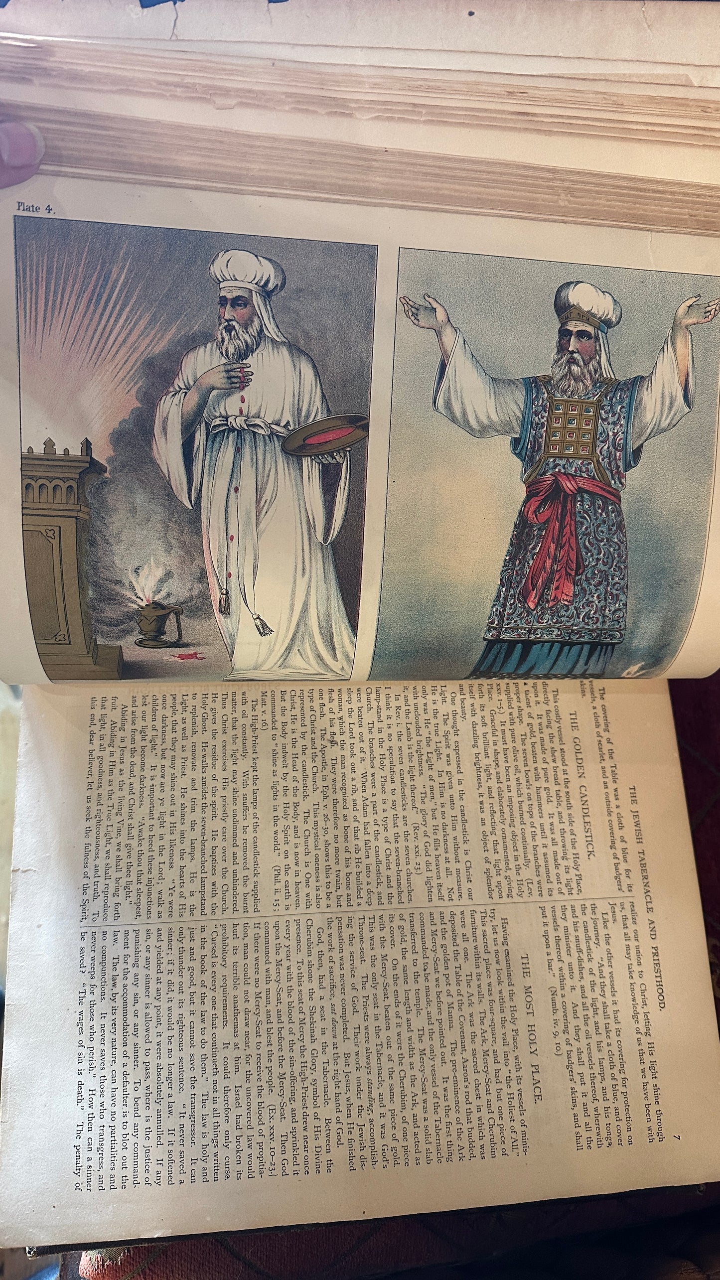 Antique Victorian Leather bound Holy Bible published by Hubbard Bros in Philadelphia.