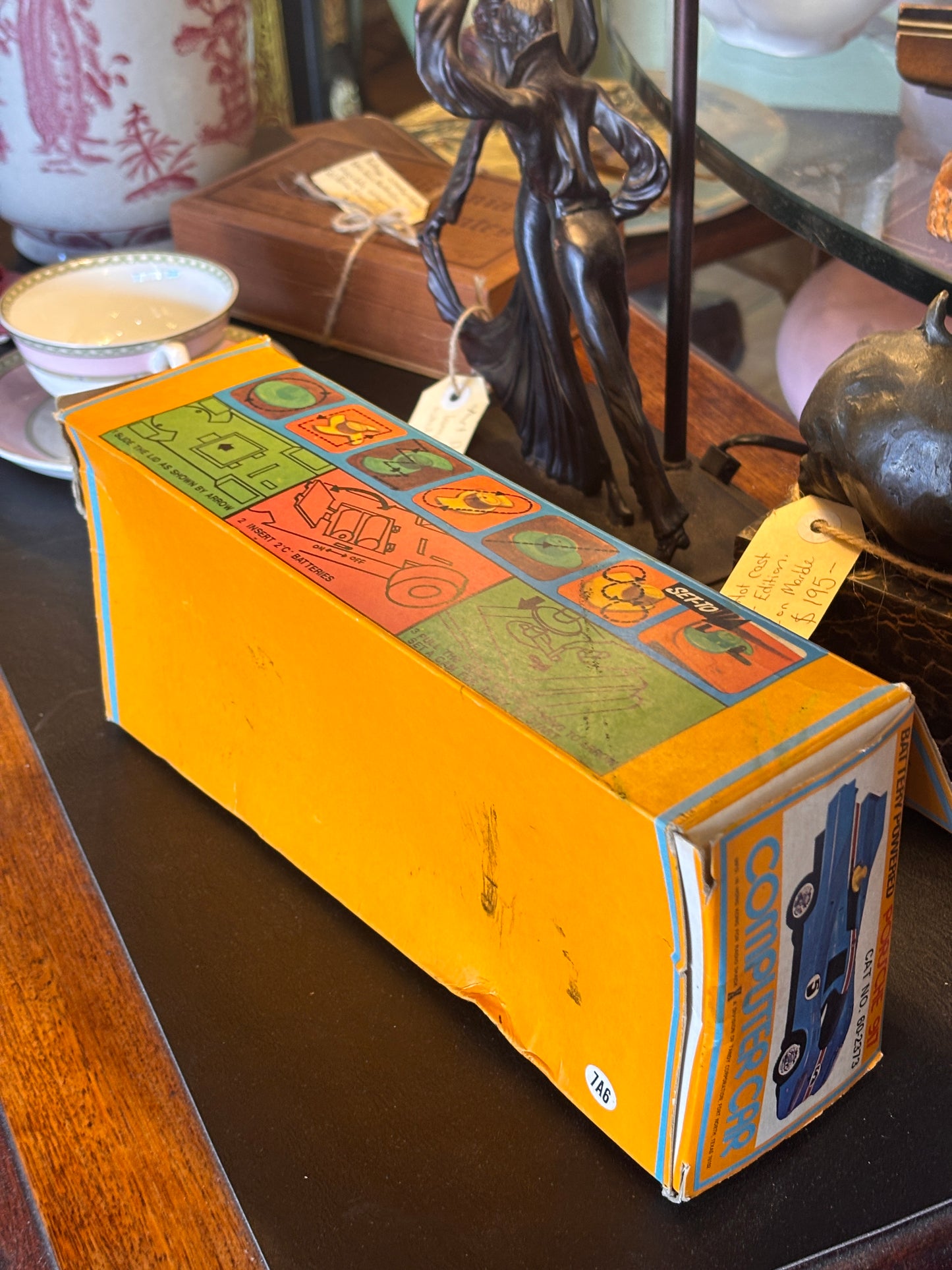 Vintage Radio Shack Battery Powered Computer Car Porsche 917 – Made in Hong Kong – Boxed 1970s