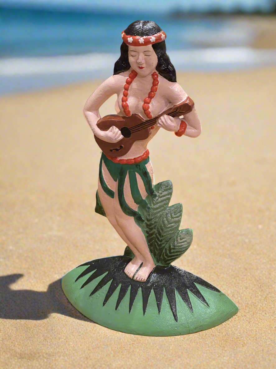 Hula Girl Cast Iron Door Stop Hawaiian Polynesian Melanesian Doorstop