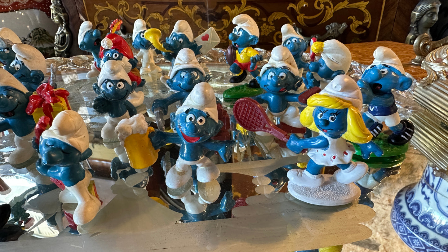 Vintage Smurfs produced by Schleich - classic figurines (1970-80s)