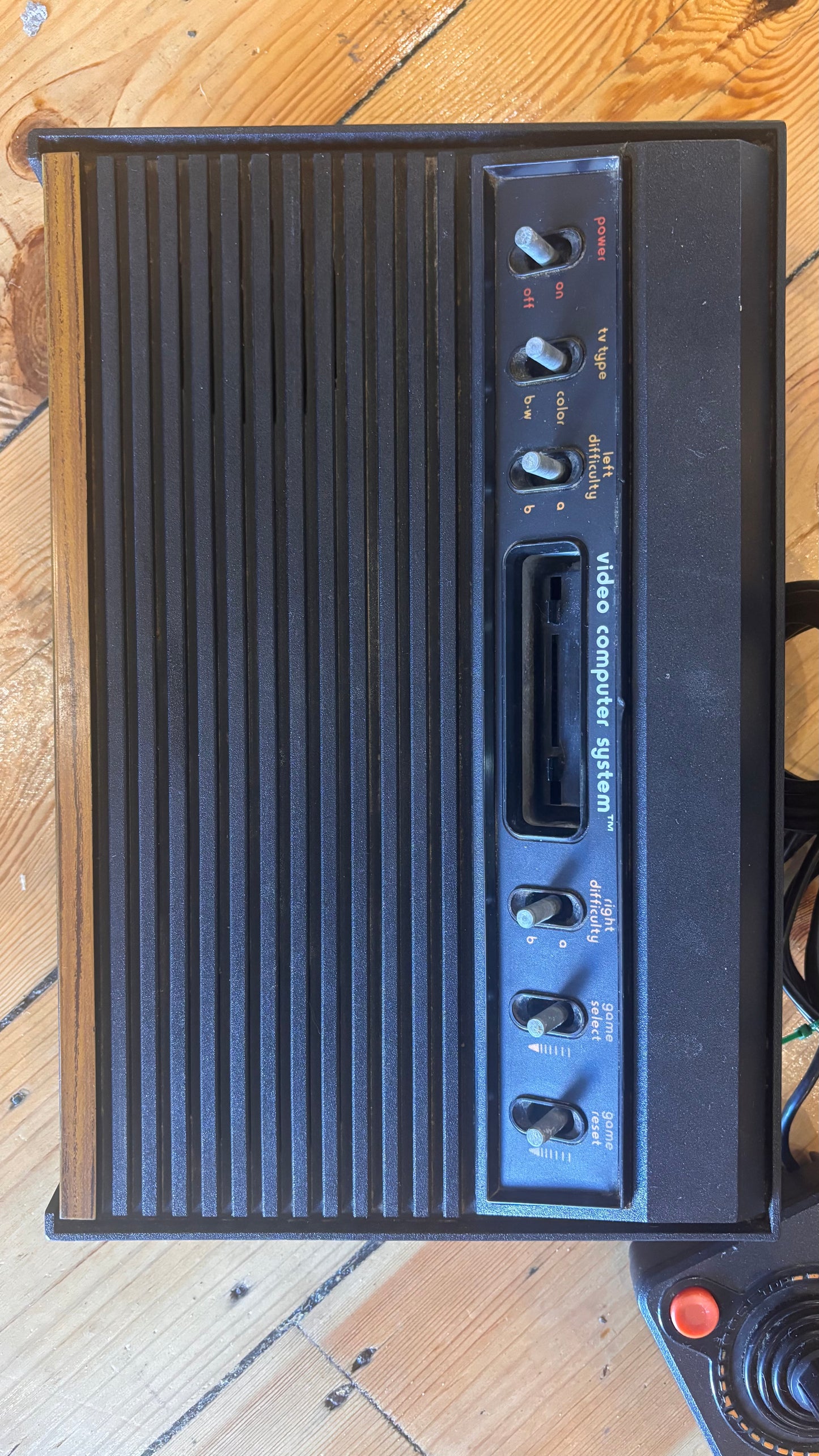 Vintage Atari 2600 “Heavy Sixer” Console + Original PSU + Joysticks | Tested