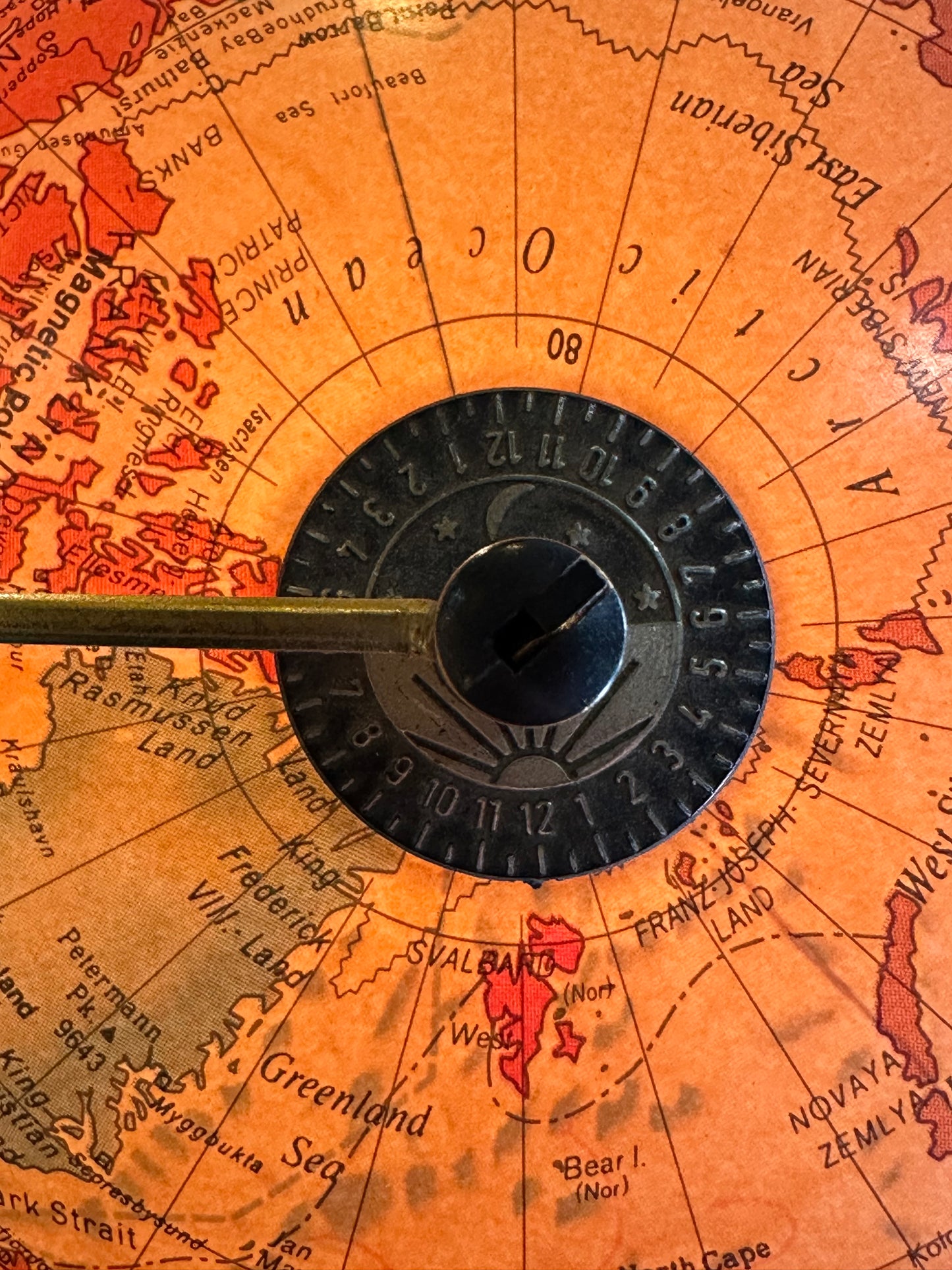 World Globe Lamp with 3 Gauge Weather Station – World Discoverer