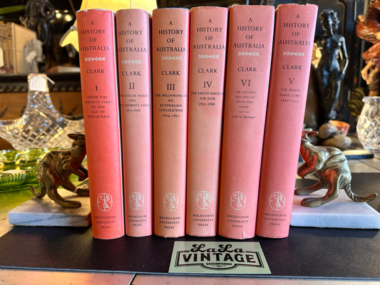 "A History of Australia" by C.M.H. Clark, Signed by the Author and Published by Melbourne University Press 1981