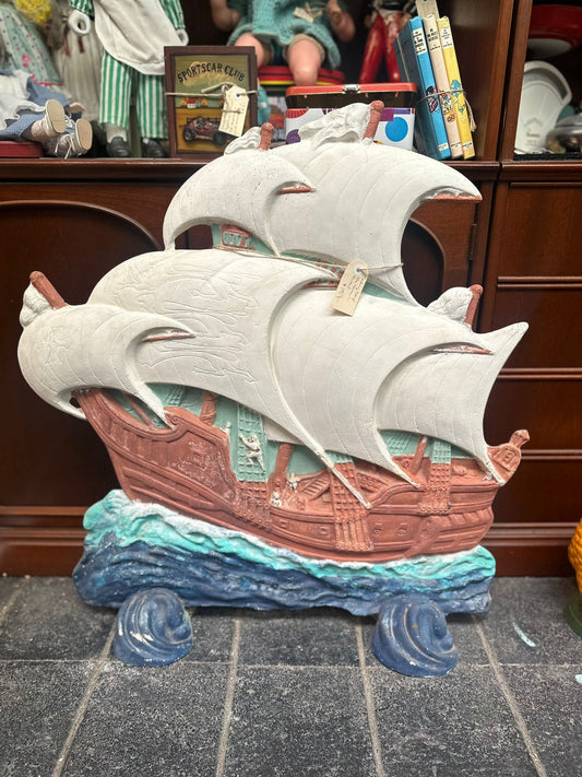 Sailing ship fire screen, fibreglass