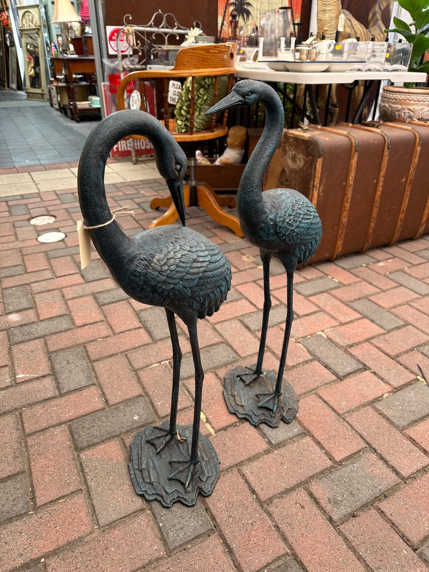 Cast Iron Cranes (available as pair)