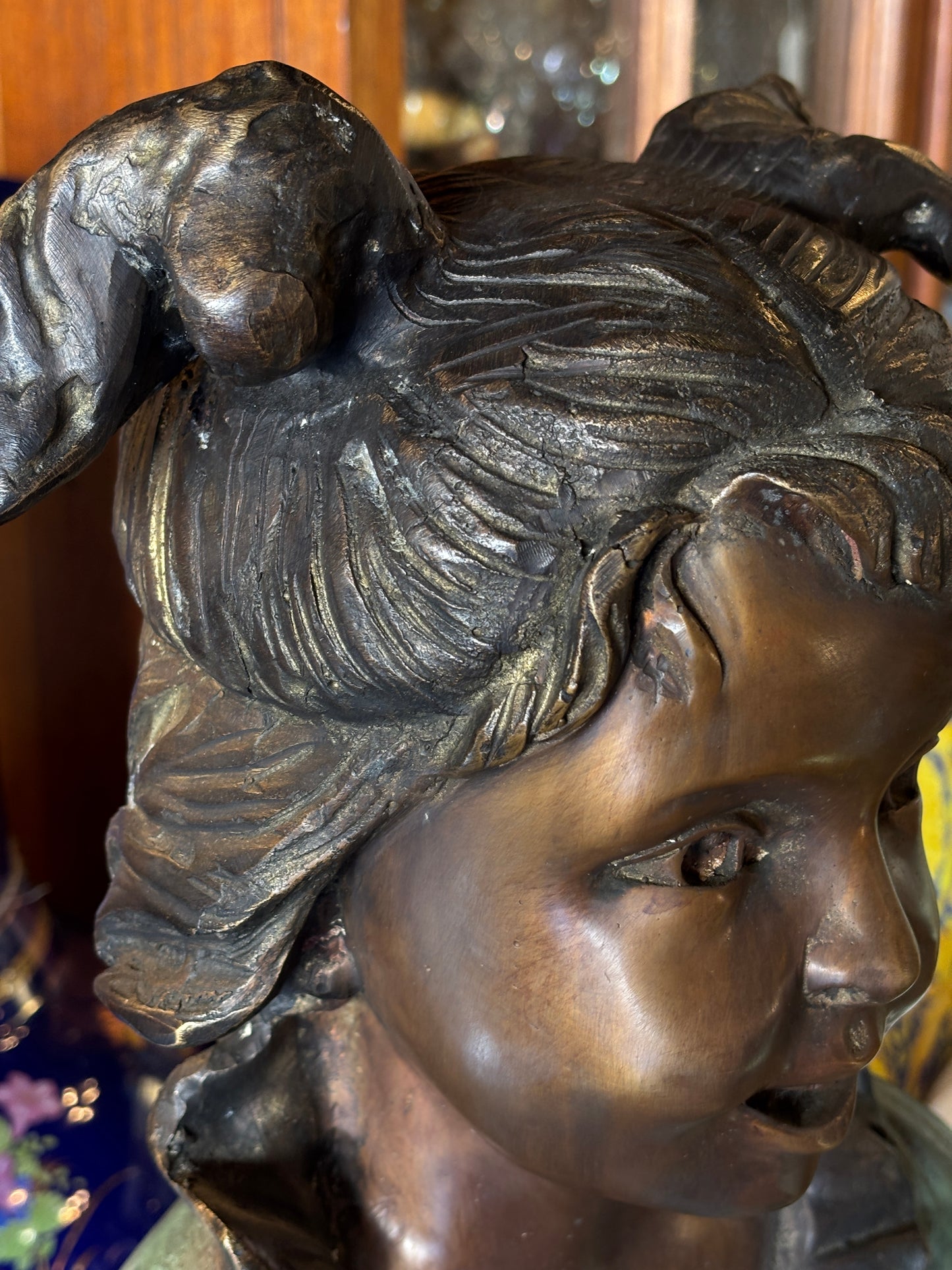 Life Size Bronze Leapfrog Children Sculpture | Monumental Garden Bronze Statue | 135cm