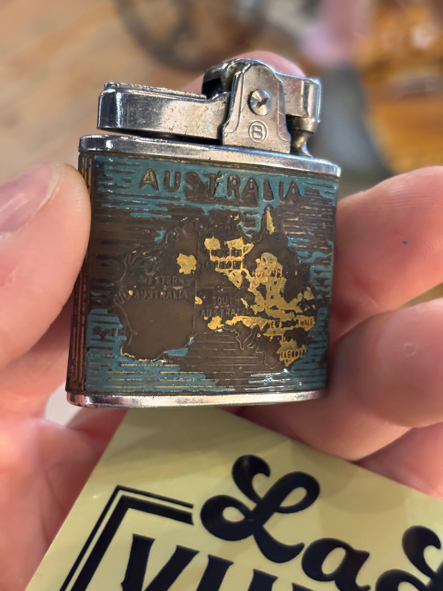 1956 Melbourne Olympics Penguin Superlative Lighter – Vintage Olympic Souvenir