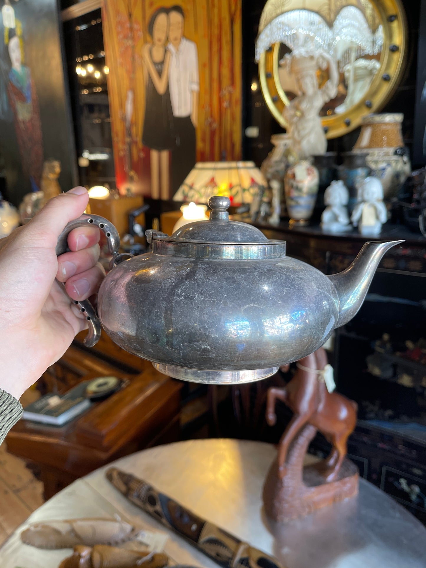 Original c.1920s Rober Perfect Teapot Silver Plated