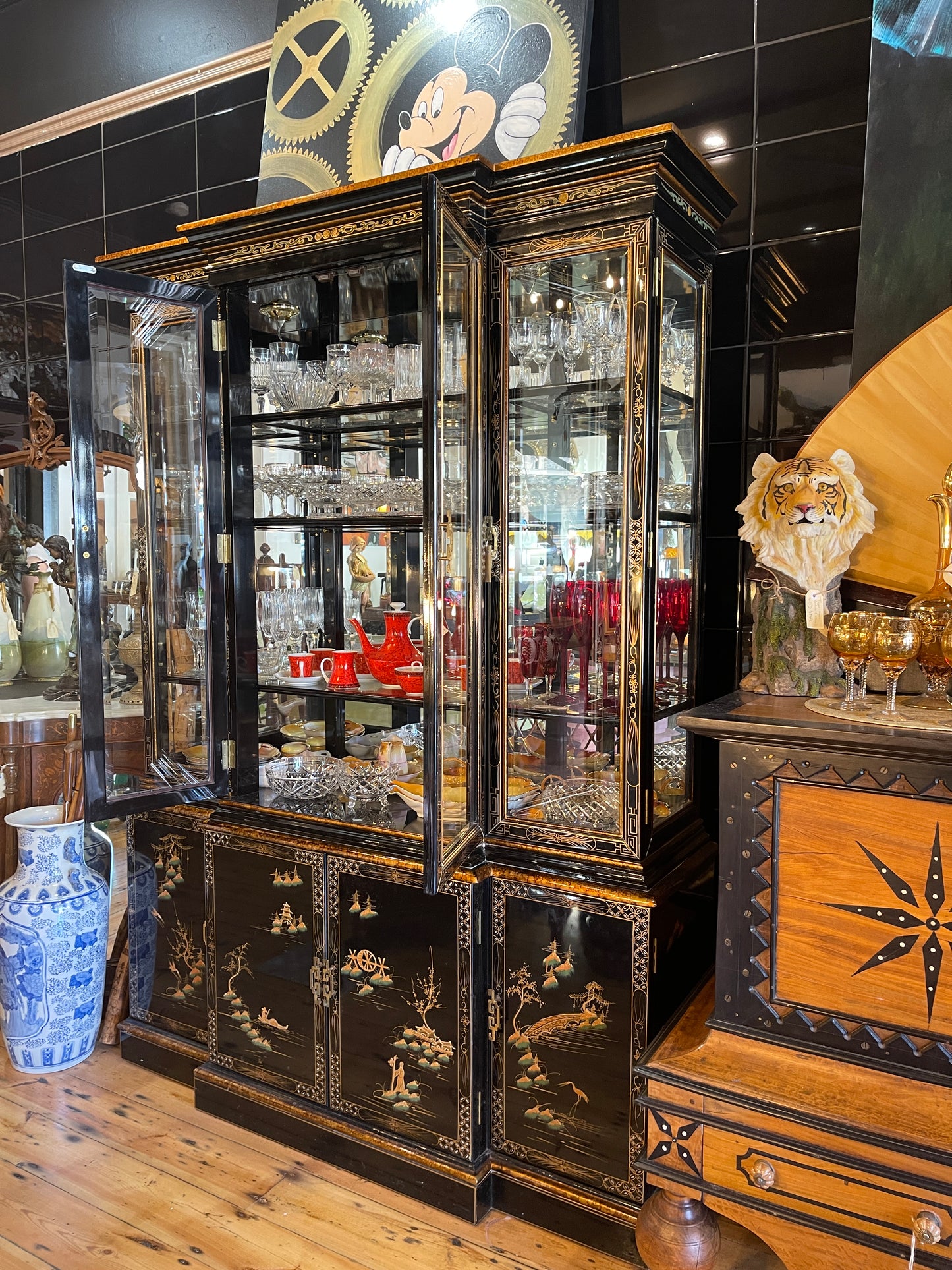 Substantial Chinese Display Cabinet