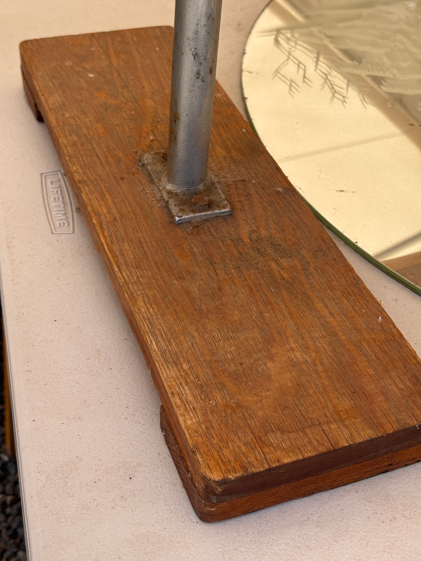 Vintage Rocking Horse with Real Horsehair Hide & Leather Saddle | c.1940s–1960s