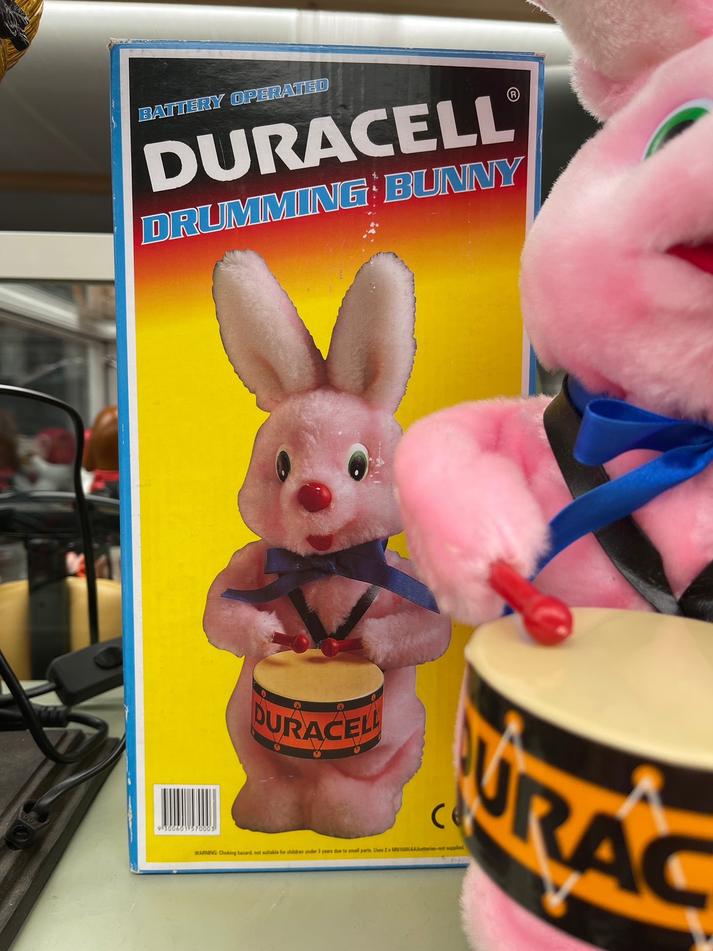 Battery-Operated Duracell Drumming Bunny – Vintage with Original Box