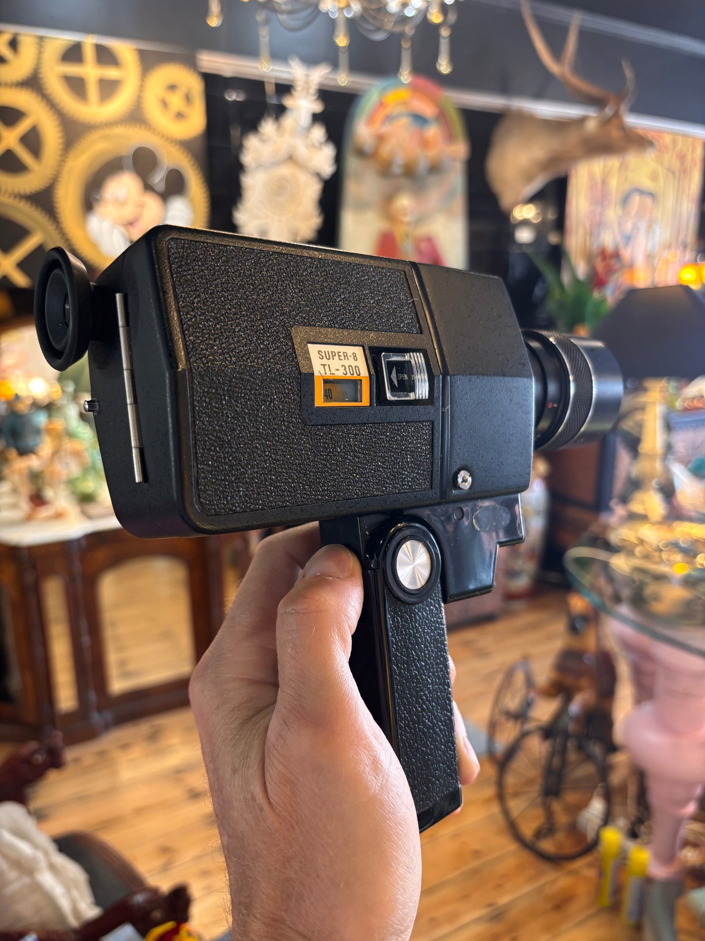 Vintage Nalcom Super 8 TL-300 Movie Camera w/ Shinkor Zoom Lens & Kodak K40 Cartridge – Untested (c.1970s)