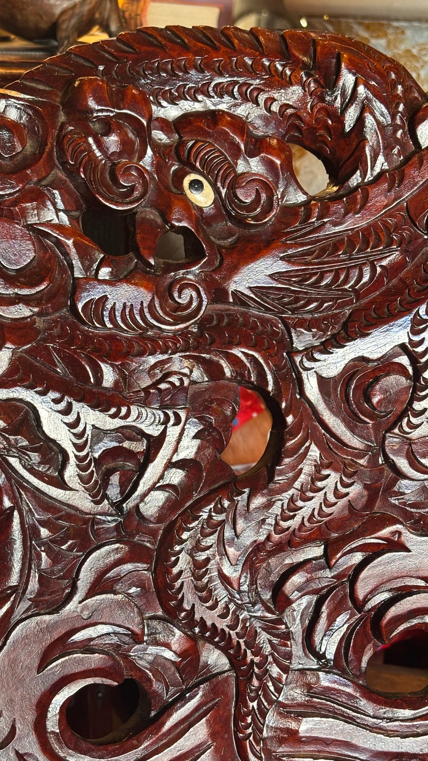 Antique Chinese Carved Dragon Throne Chair | Hand-Carved Hardwood Armchair