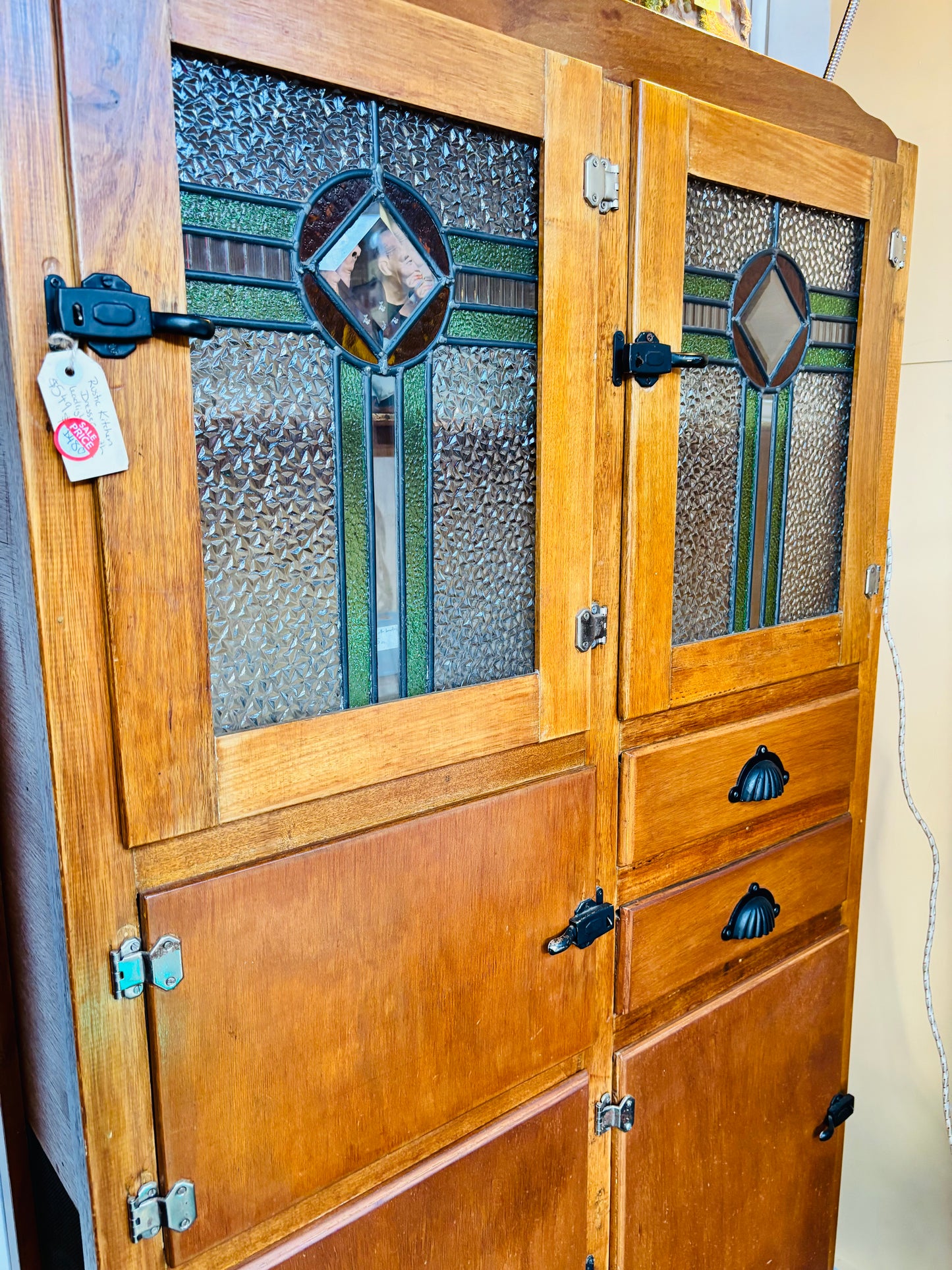 Restored Leadlight Kitchen Dresser