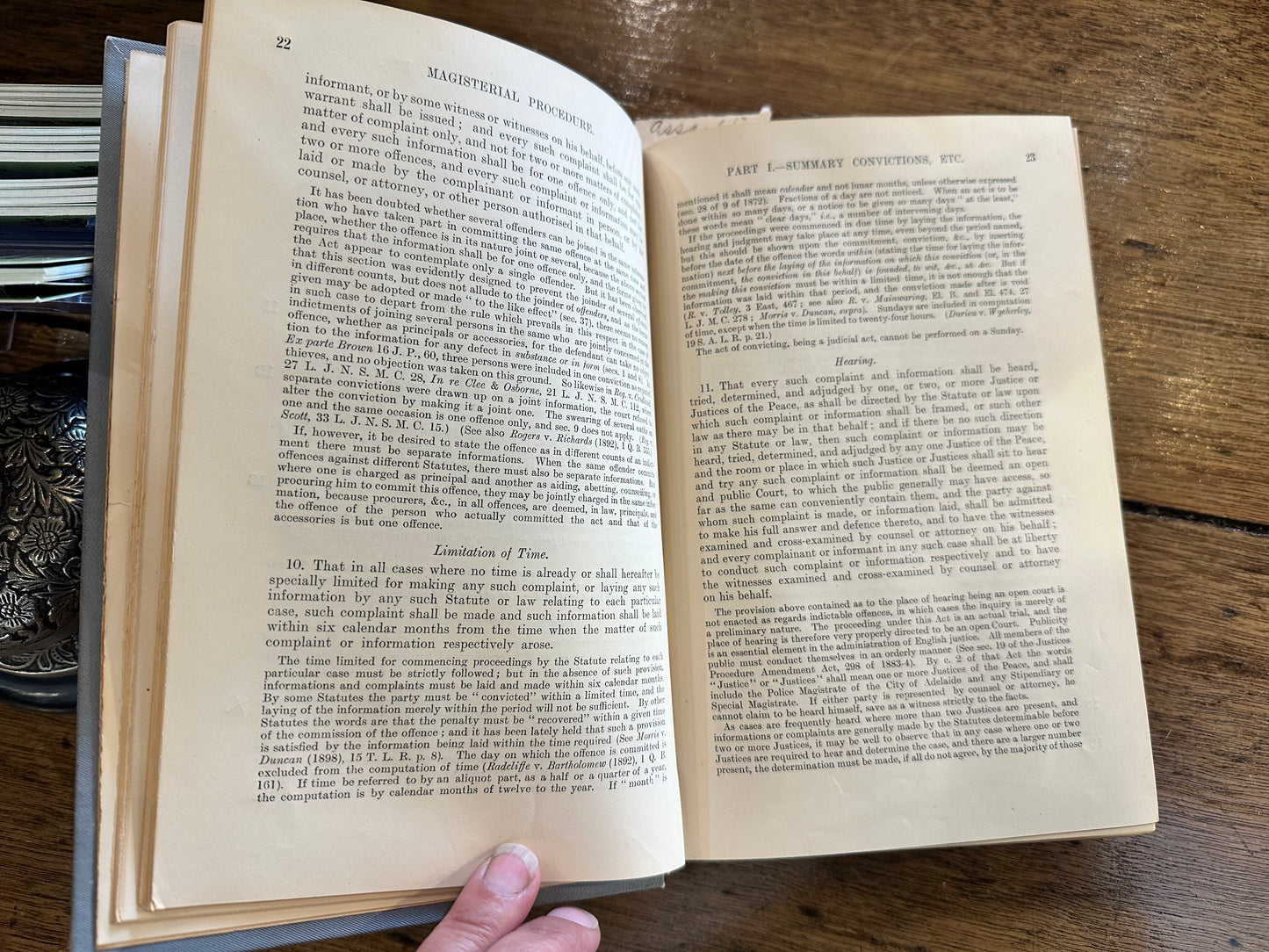 1906 The Magistrates’ Guide by Sheridan, McLachlan & Benham - South Australian Law Book (Local Court Lameroo)