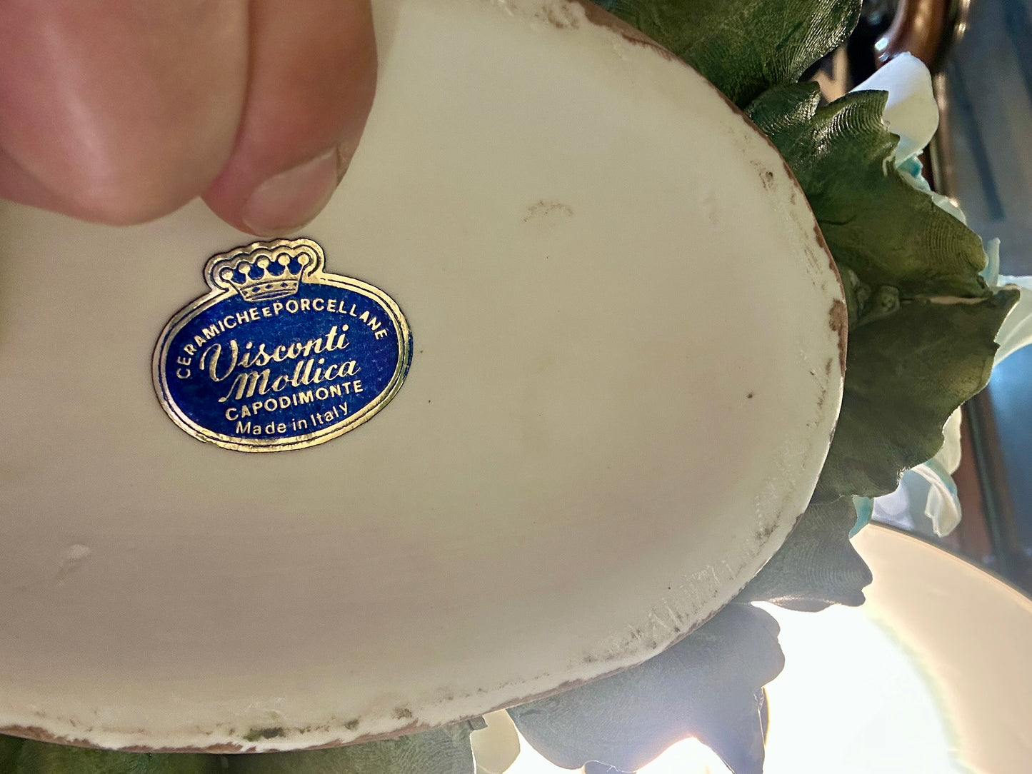 Vintage Capodimonte Ceramic Flower Arrangement