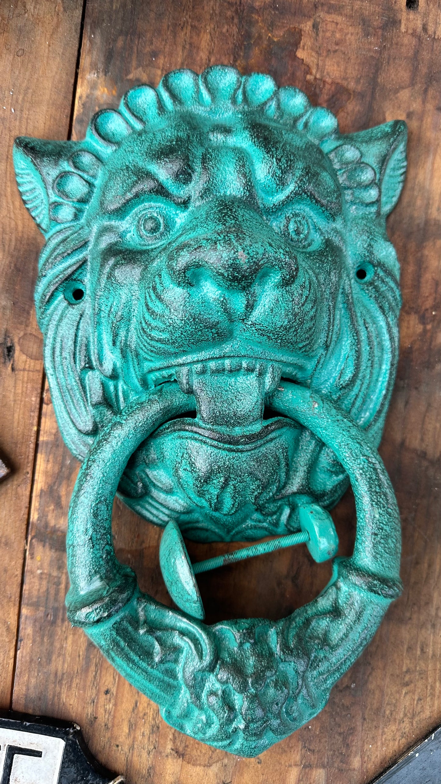 Cast Iron Lion Door Knocker Large