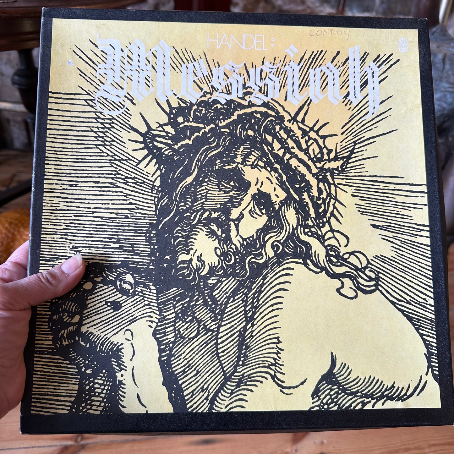 Handel's Messiah vinyl record x3 box set