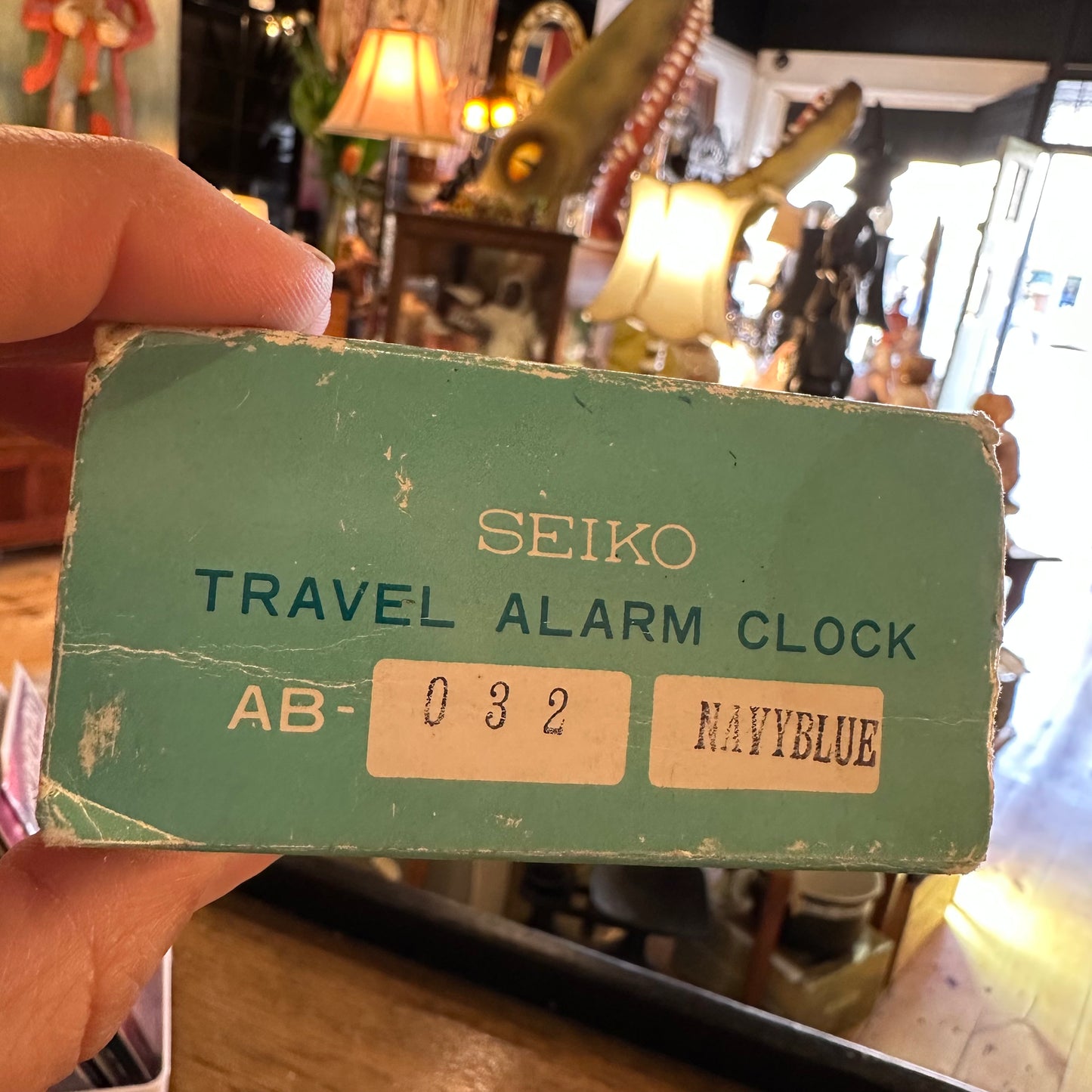 Vintage Seiko travel alarm clock, Japan