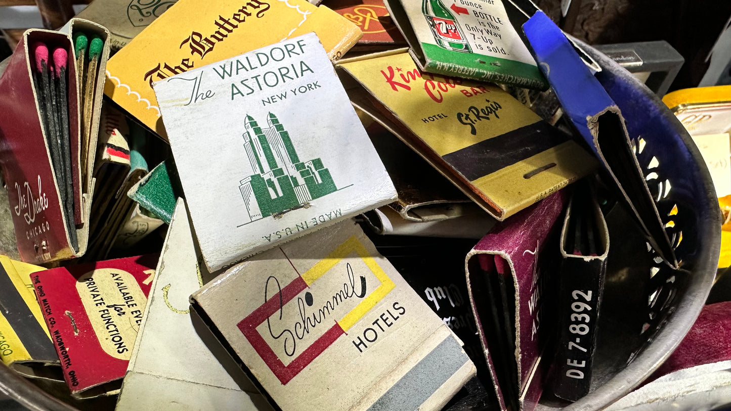 Vintage Matchbooks from USA (eg. Chicago, New York etc)