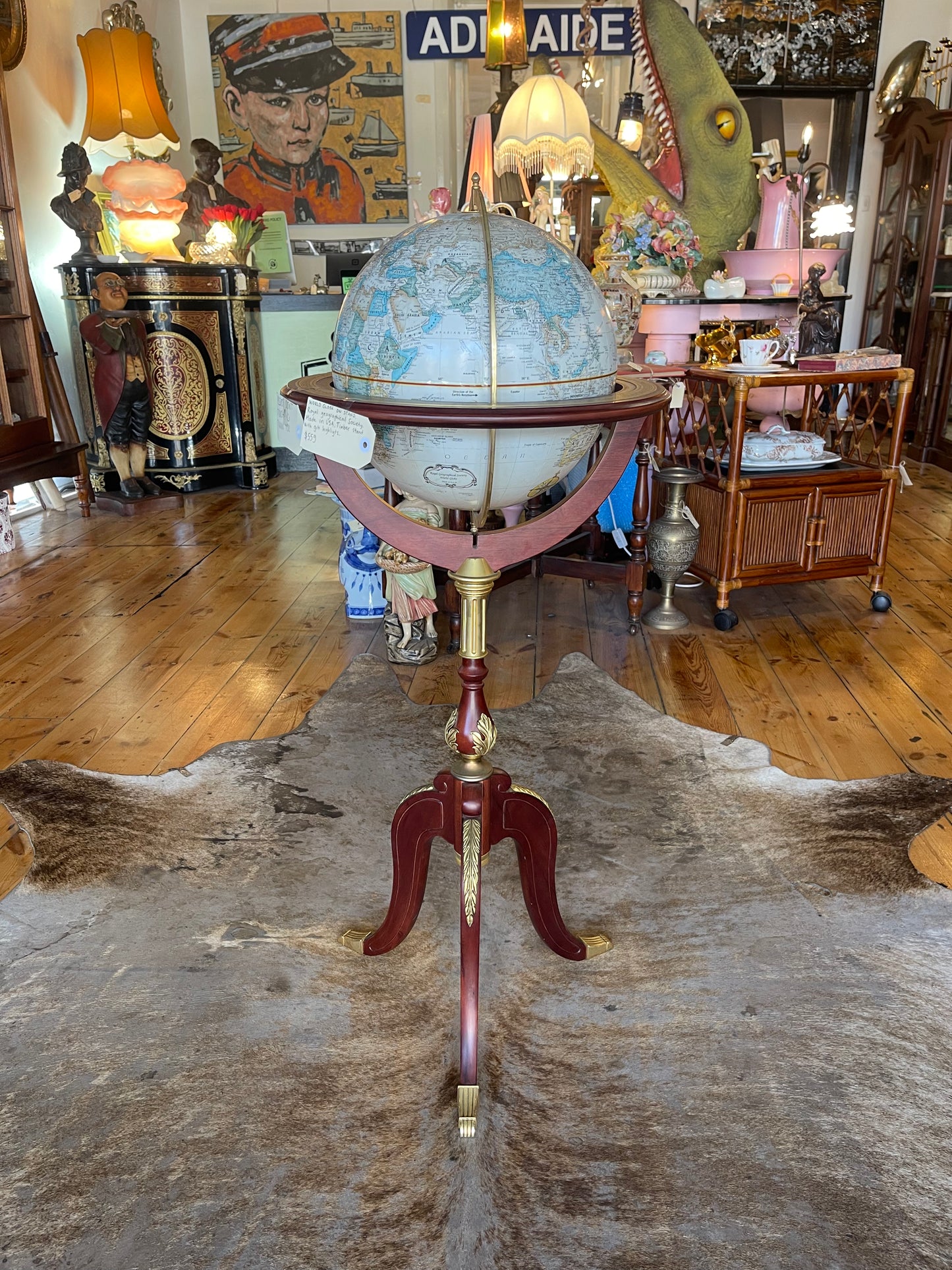 World Globe on Stand