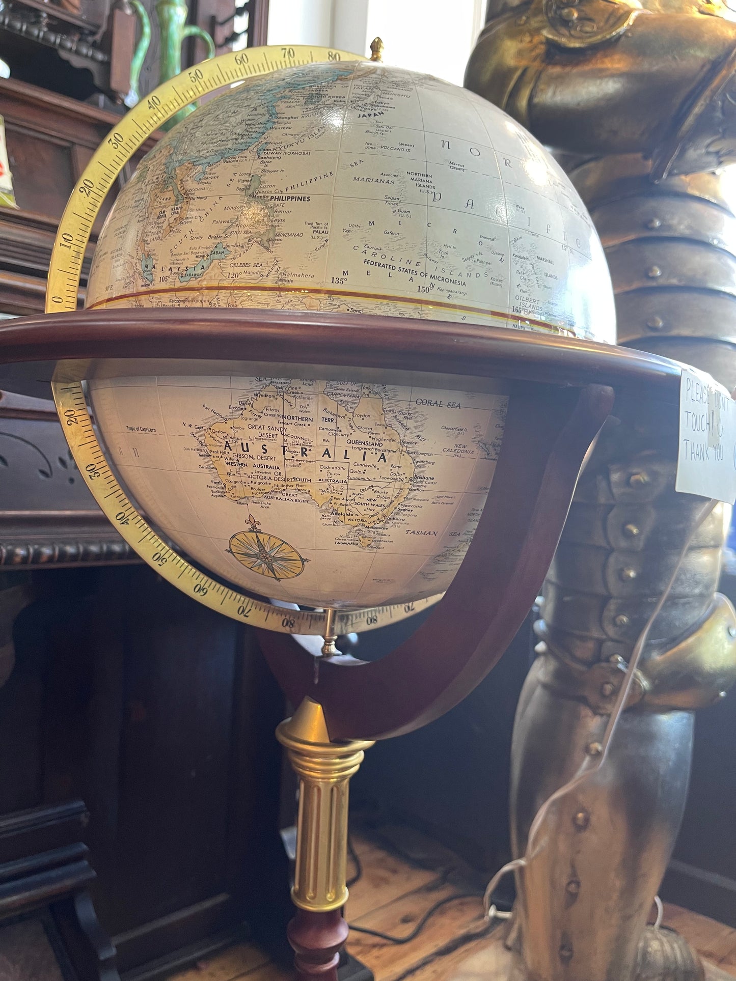 World Globe on Stand