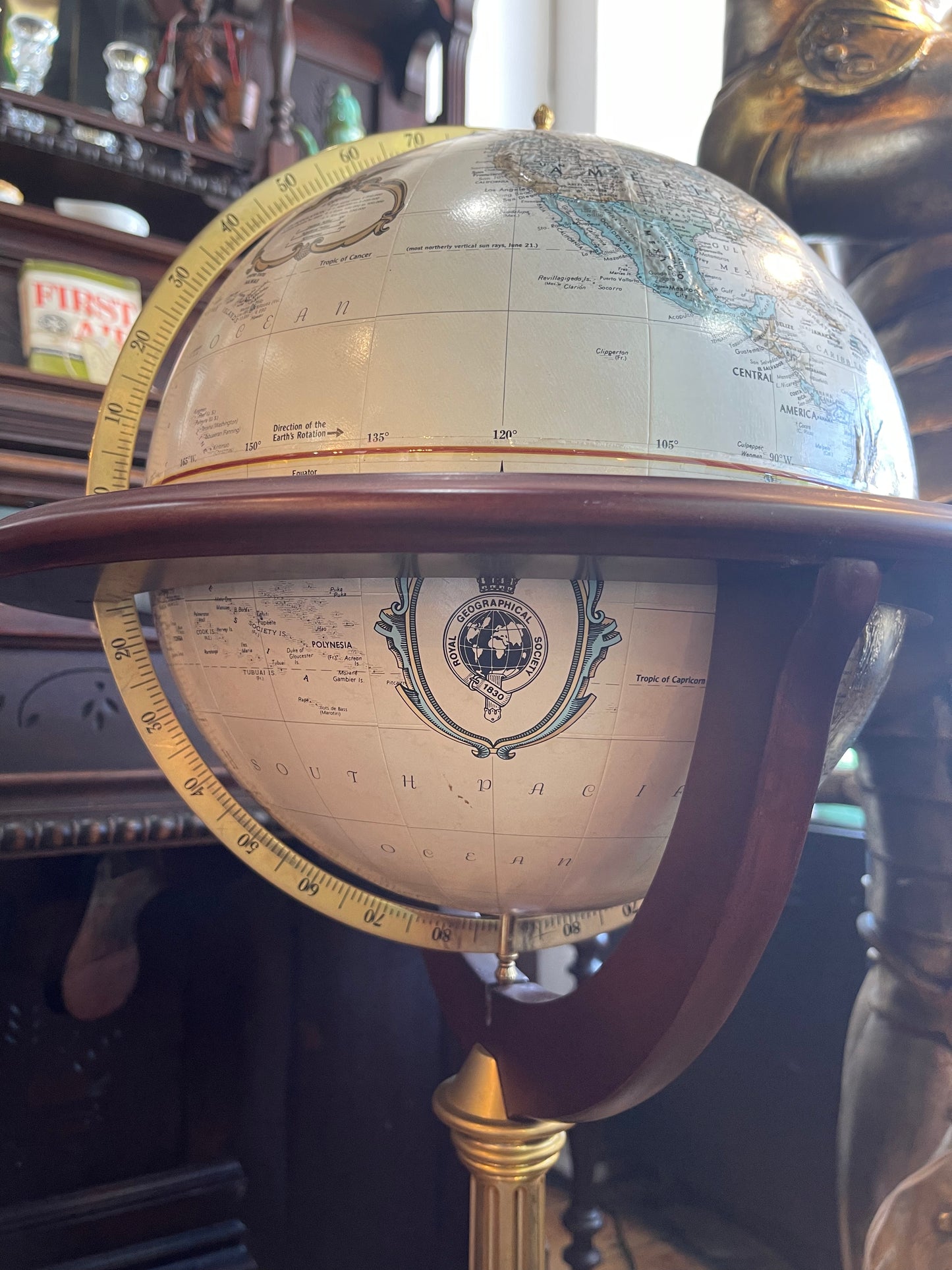 World Globe on Stand