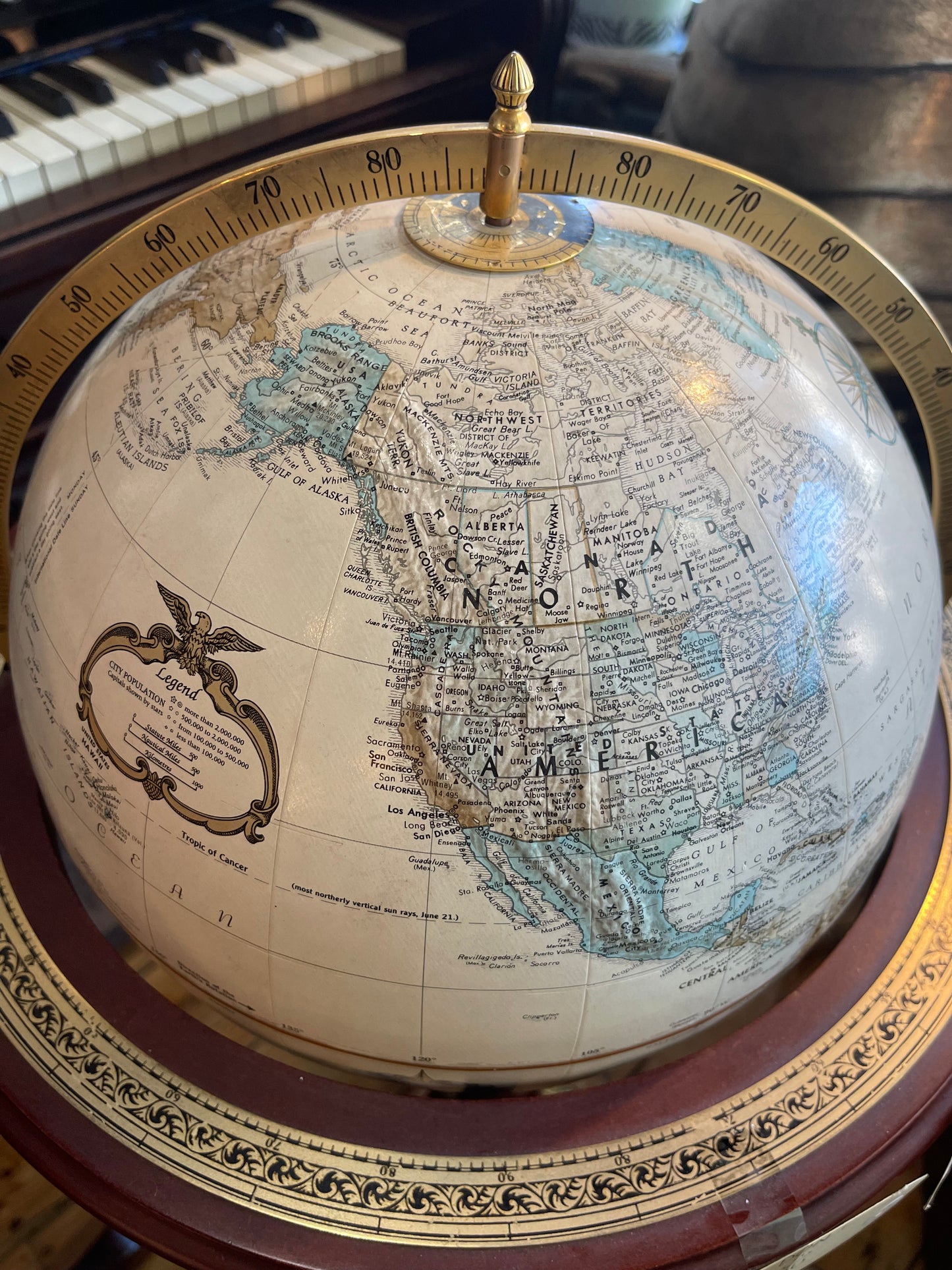 World Globe on Stand