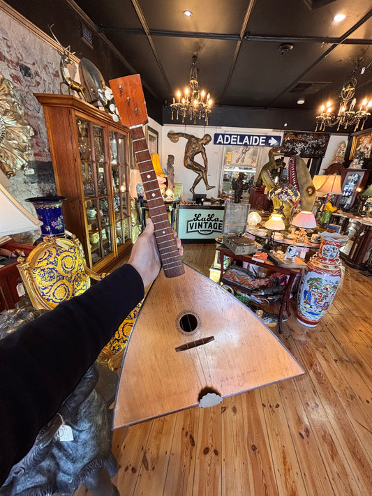 Vintage Russian Balalaika – USSR Folk String Instrument (c.1950s–1970s)