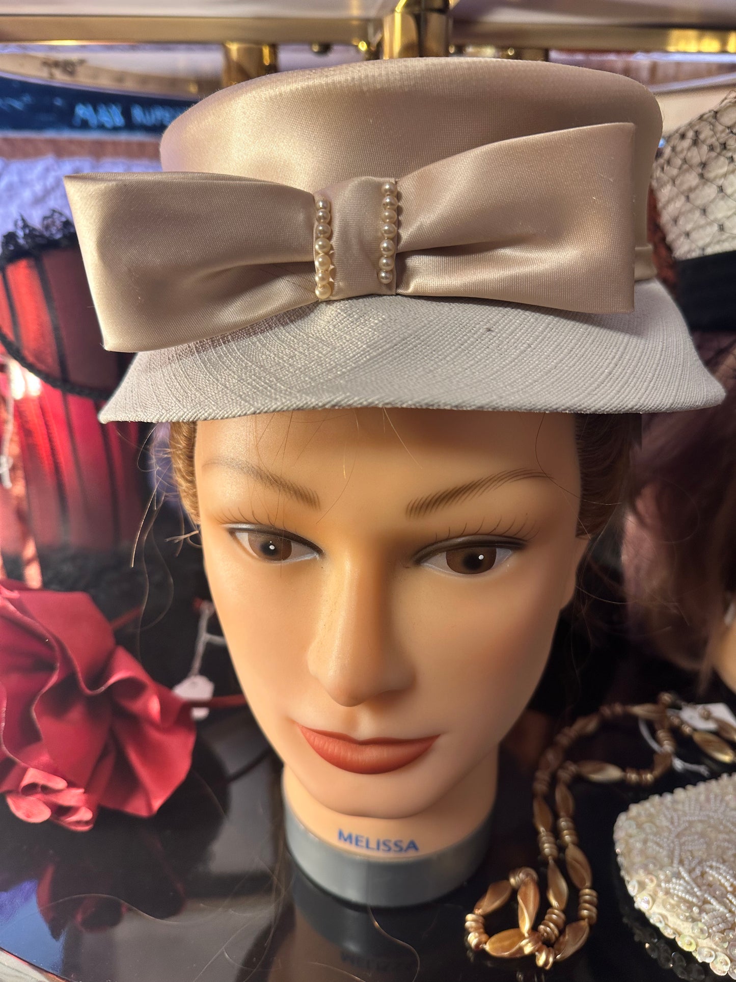 Vintage ladies hat with bow