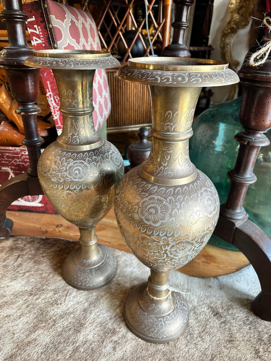 Vintage Large Brass Vase