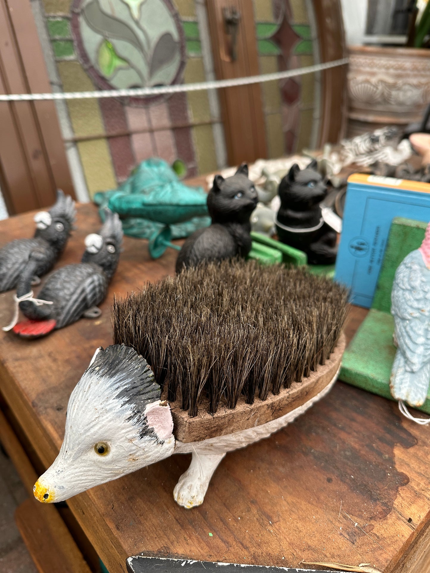 Cast Iron Hedgehog Foot Brush