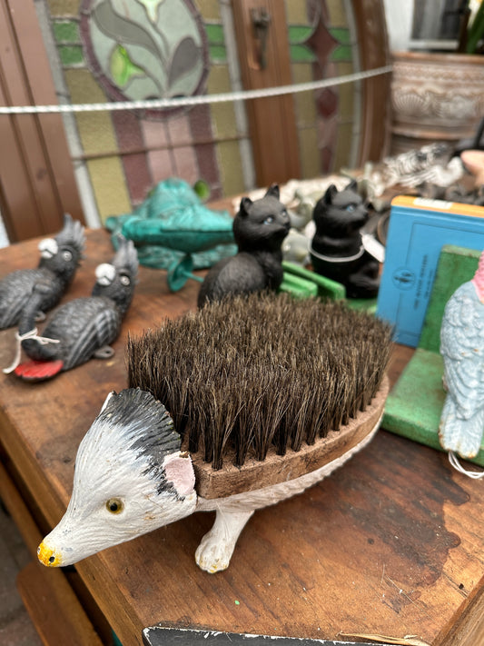 Cast Iron Hedgehog Foot Brush