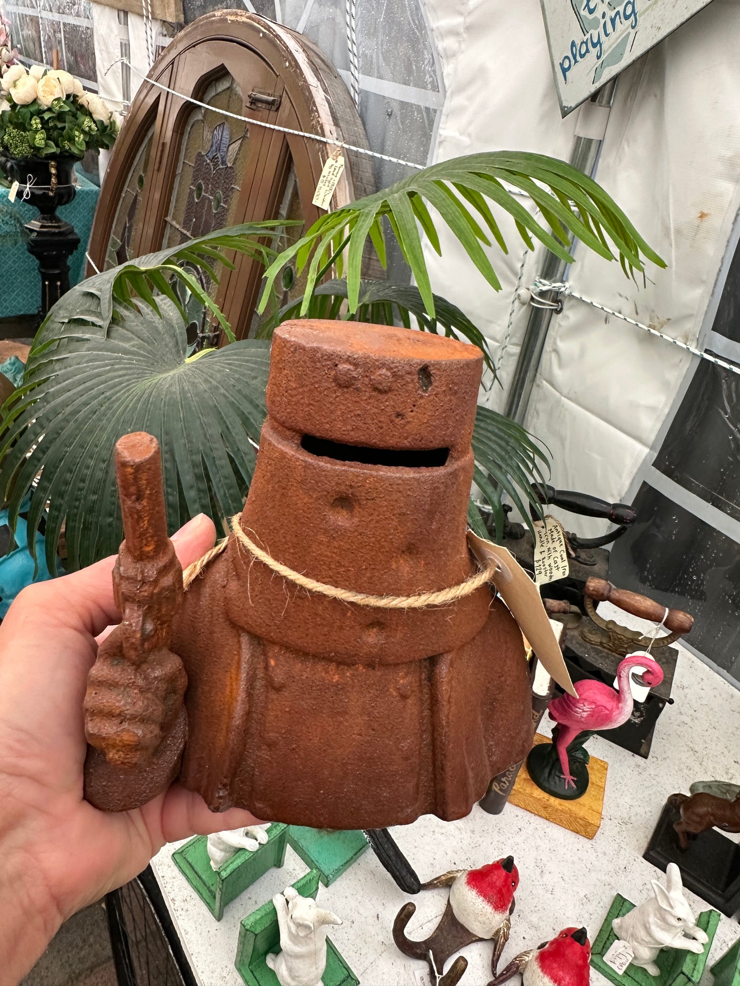 Cast Iron Ned Kelly Coin Bank