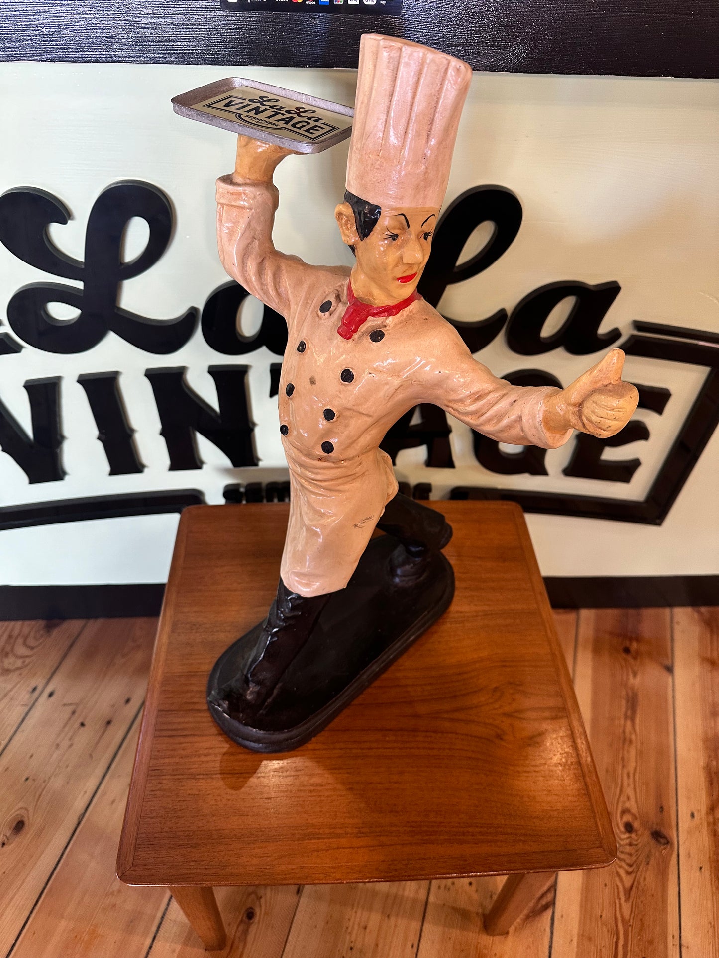 Vintage Winking Chef Waiter