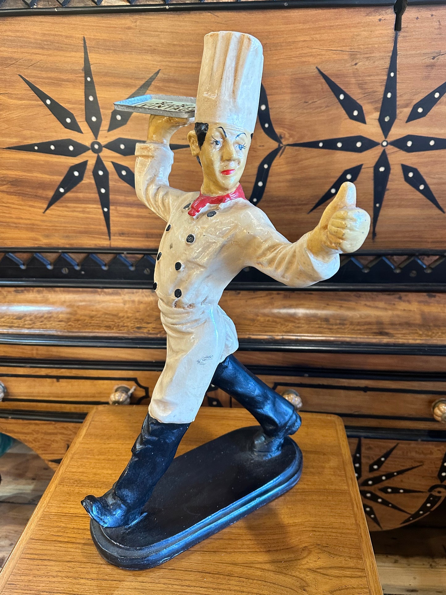 Vintage Winking Chef Waiter