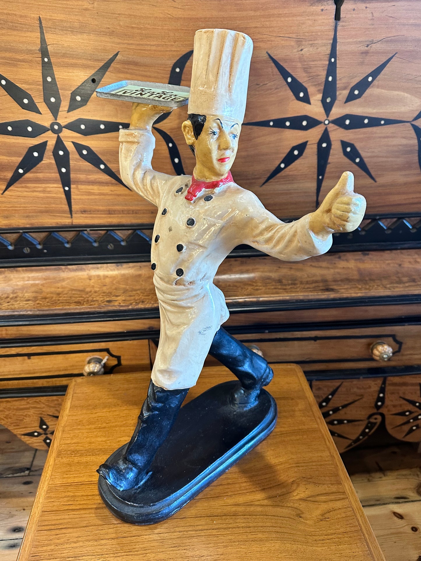 Vintage Winking Chef Waiter