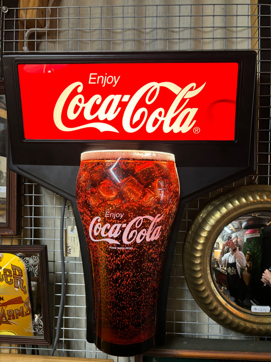 Bubbling Illuminated Coke Coca Cola Advertising Sign